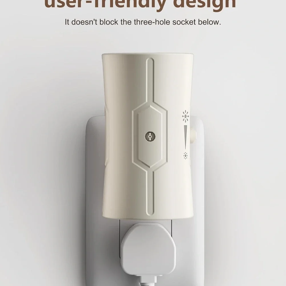 Cream Night Light Plug-In Set